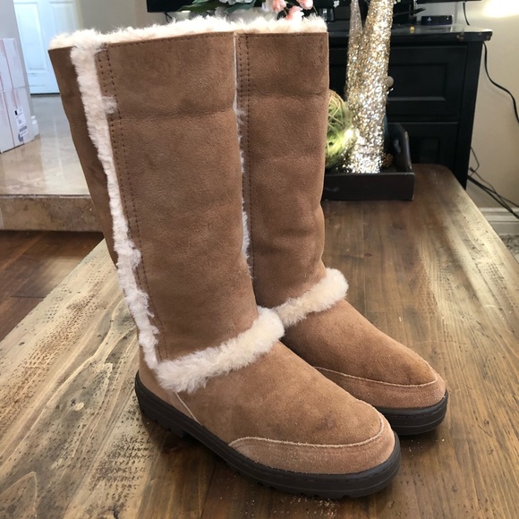 sunburst tall chestnut ugg boots